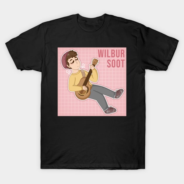 Wilbur Soot with guitar T-Shirt by Snorg3